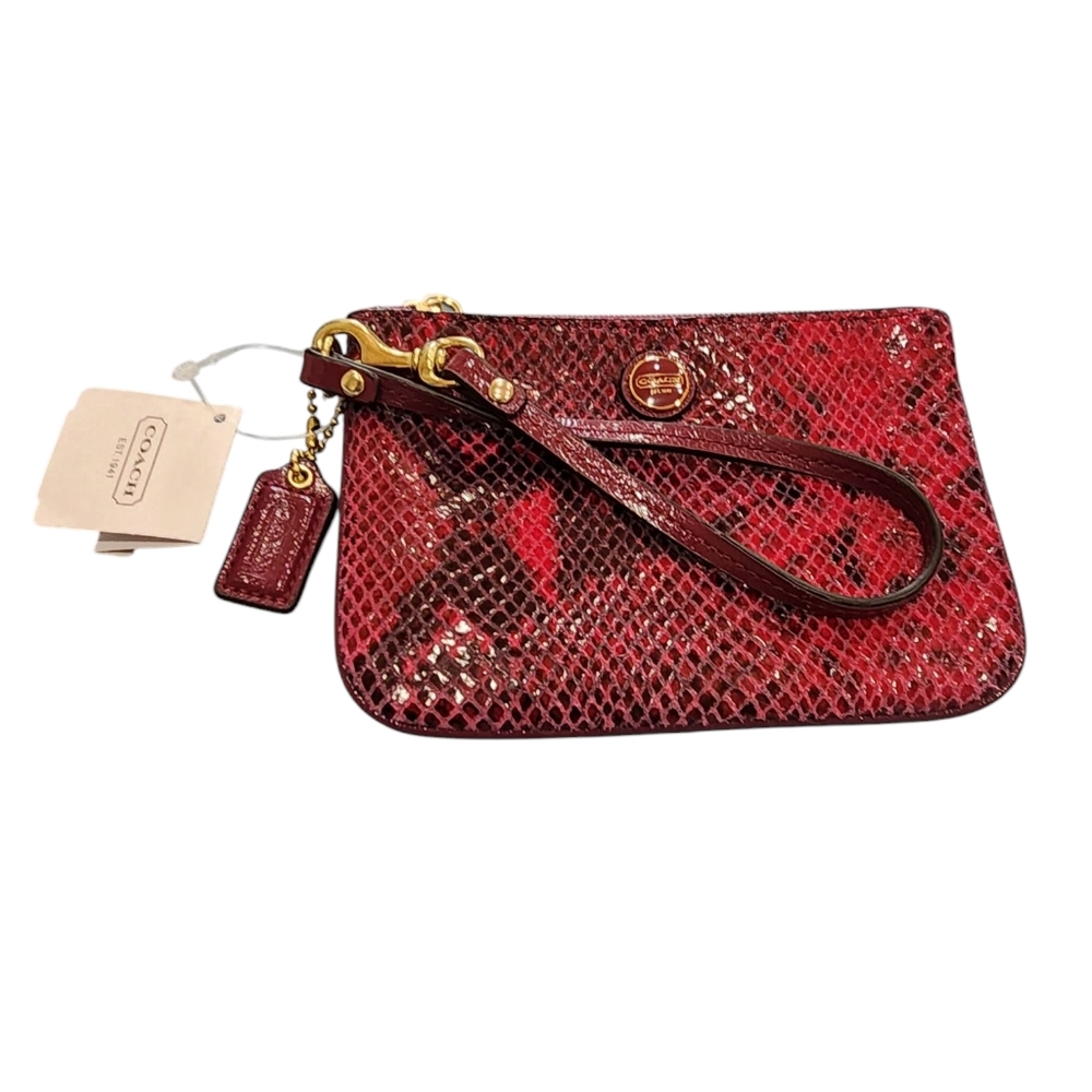 Coach Rasberry wristlet